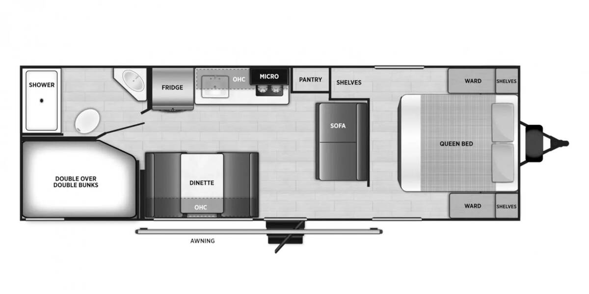 2027 Salem FSX Limited Edition Value 260BHLE Travel Trailer at Homestead RV Center STOCK# 2836 Floor plan Layout Photo