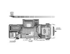 2024 Salem Cruise Lite 240BHXLX Platinum Travel Trailer at Homestead RV Center STOCK# 2169 Floor plan Image