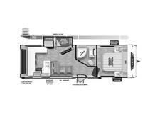 2024 Salem Cruise Lite 24VIEWX Platinum Travel Trailer at Homestead RV Center STOCK# 2191 Floor plan Image
