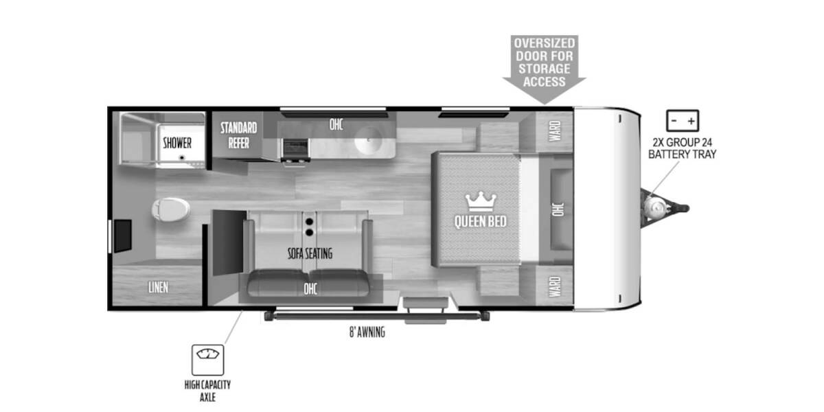 2024 Salem FSX Limited Edition 164RBLE Travel Trailer at Homestead RV Center STOCK# 2198 Floor plan Layout Photo