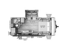 2024 Rockwood Mini Lite 2205S Travel Trailer at Homestead RV Center STOCK# 2260 Floor plan Image