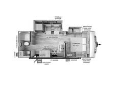 2024 Rockwood Mini Lite 2511S Travel Trailer at Homestead RV Center STOCK# 2276 Floor plan Image