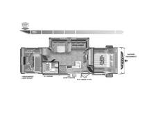2024 Salem Cruise Lite 28VBXLX PLATINUM Travel Trailer at Homestead RV Center STOCK# 2297 Floor plan Image
