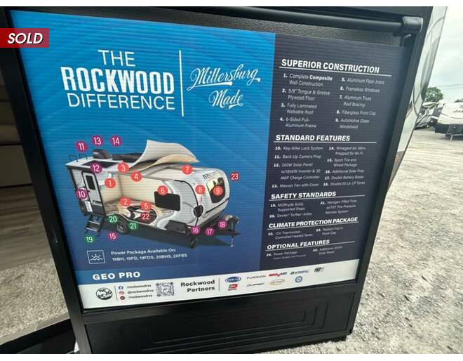 2024 Rockwood Geo Pro 20FBS Travel Trailer at Homestead RV Center STOCK# 2382 Photo 38