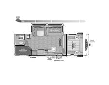 2024 Salem 28DBUD Travel Trailer at Homestead RV Center STOCK# 2389 Floor plan Image